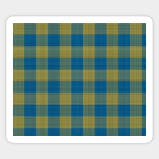 Blue / Yellow / Green "Fabric" check pattern Sticker